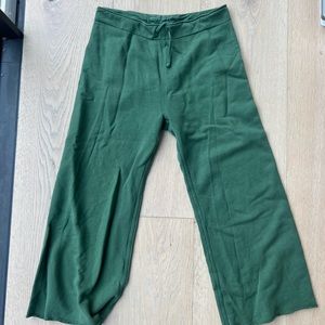 Nili Lotan Kiki Cropped Sweatpants Green Size S